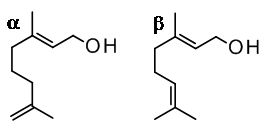 Гераниол (geraniol) структурная формула